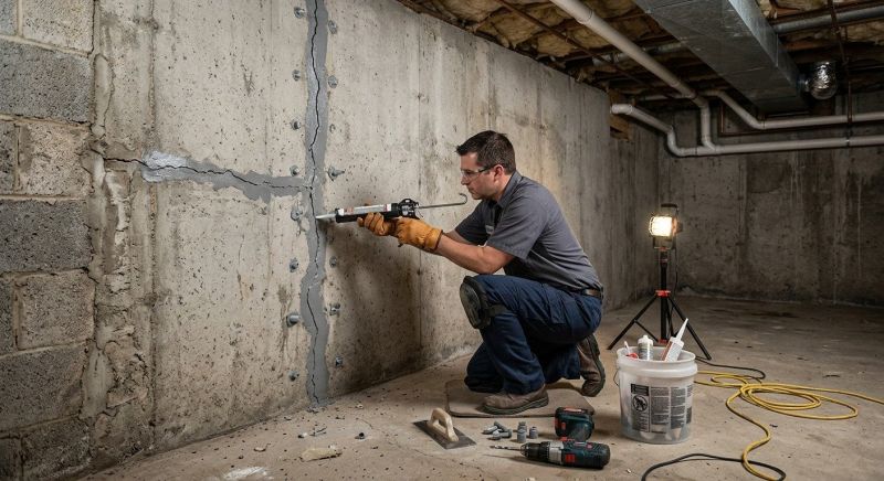 Basement Crack Repair in Cocoa, FL