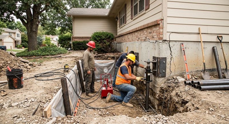 Cracked Foundation Repair in Mims, FL