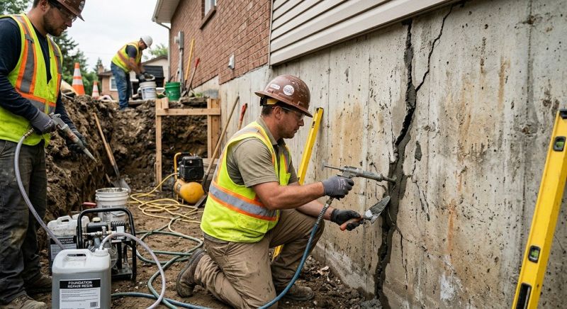 Cracked Foundation Repair in Titusville, FL