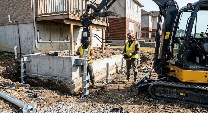 Helical Piers Installation in Cocoa, FL