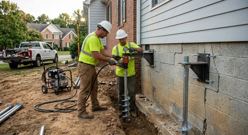 Helical Piers Installation in Cocoa, FL