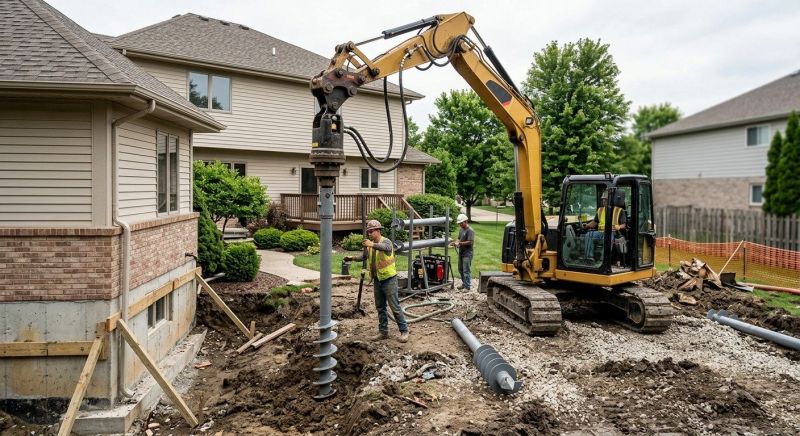 Helical Pile Installation in Cocoa, FL