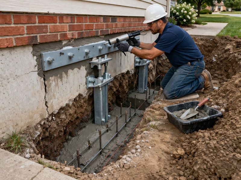 Sinking Foundation Repair in Cocoa Beach, FL